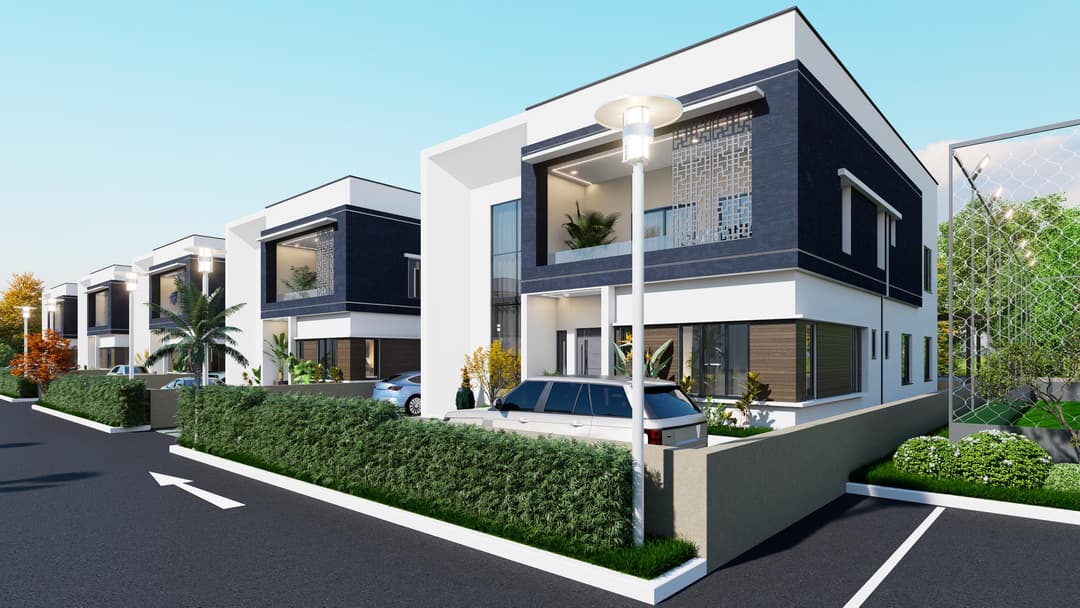 Contemporary 5-bedroom duplex